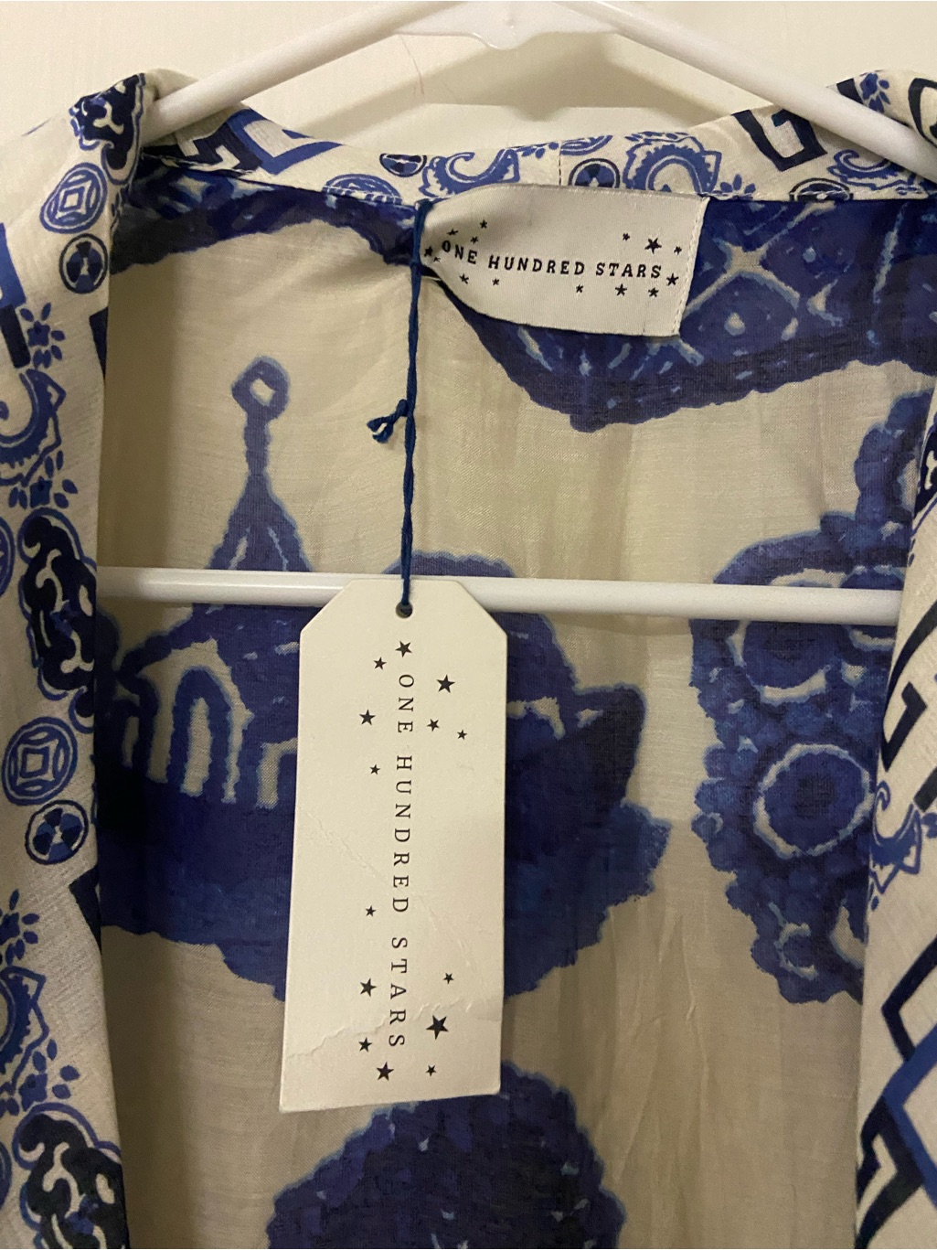 Nwt One Hundred Stars Giant Willow Woven Wrap Robe Kimono Duster O/S -No Belt- — image 2 of 8